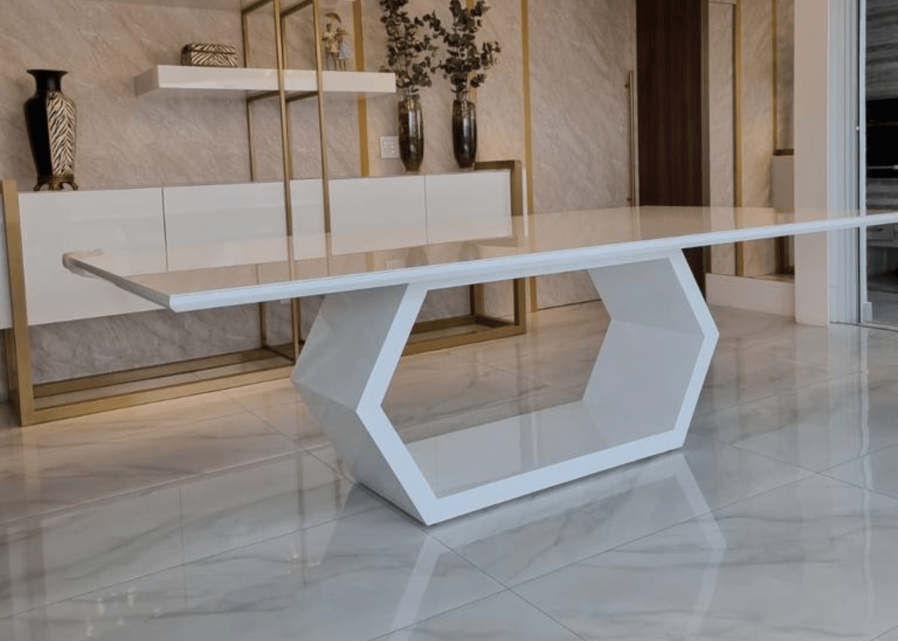 Mesa De Jantar Esplendor Vidro Extra - Pronta Entrega