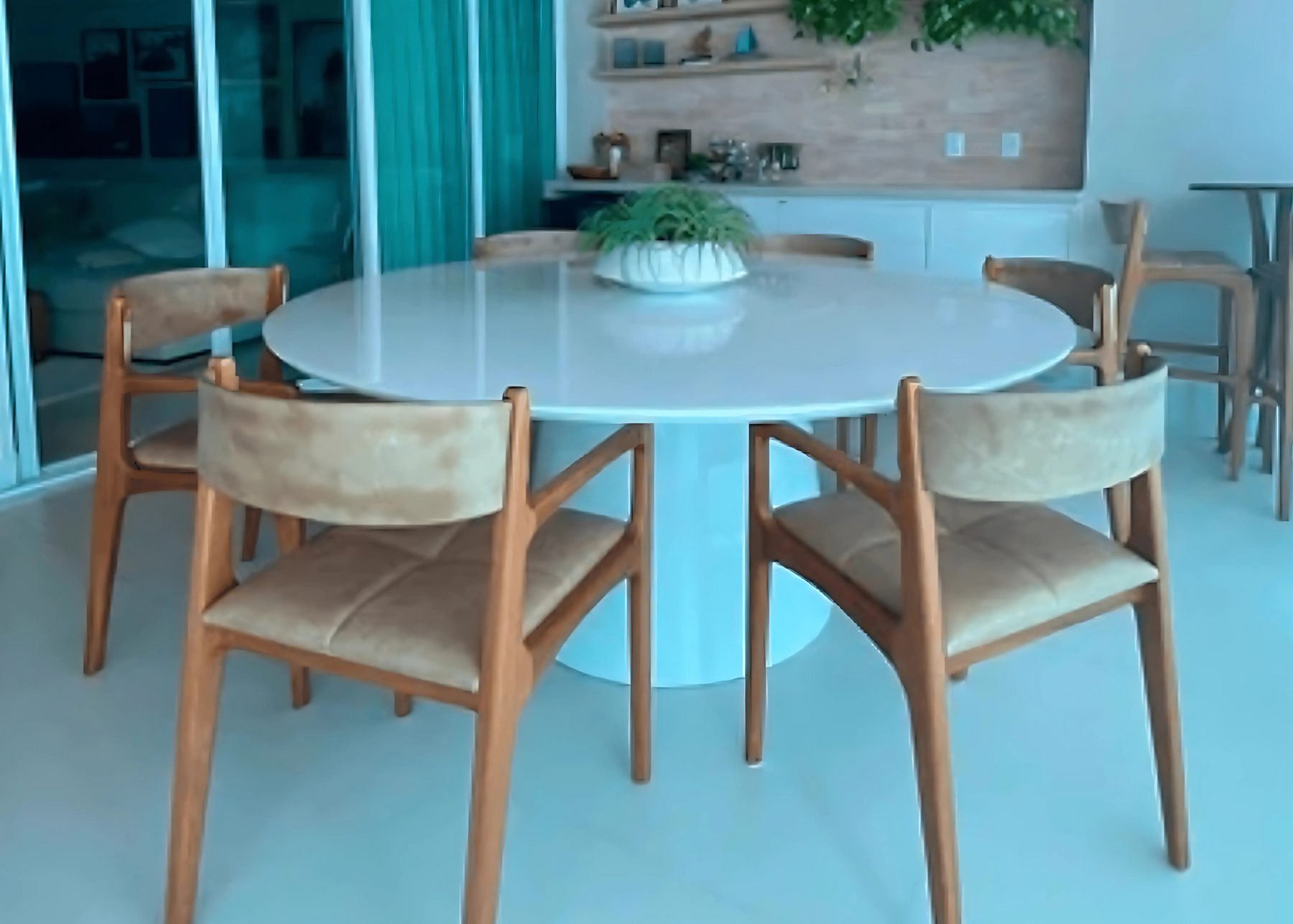 Mesa De Jantar Cone Giratório