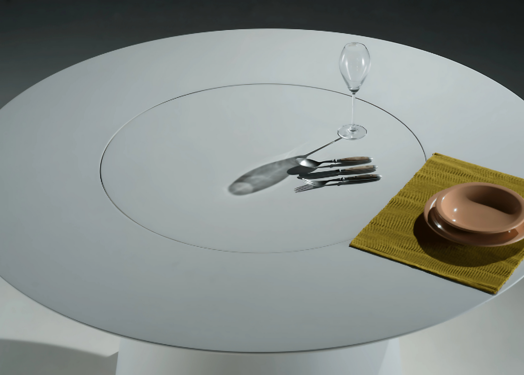 Mesa De Jantar Cone Giratório