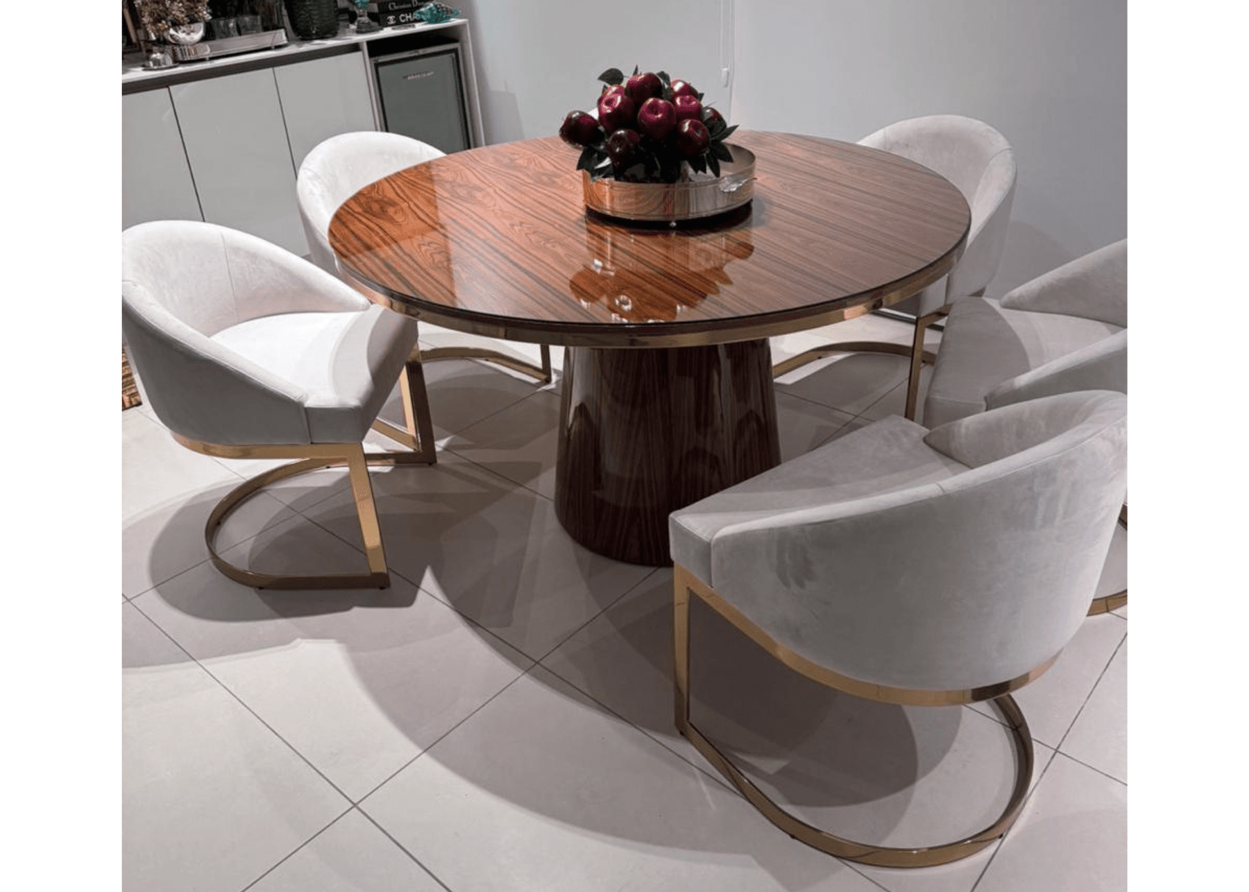 Mesa De Jantar Redonda Floratta