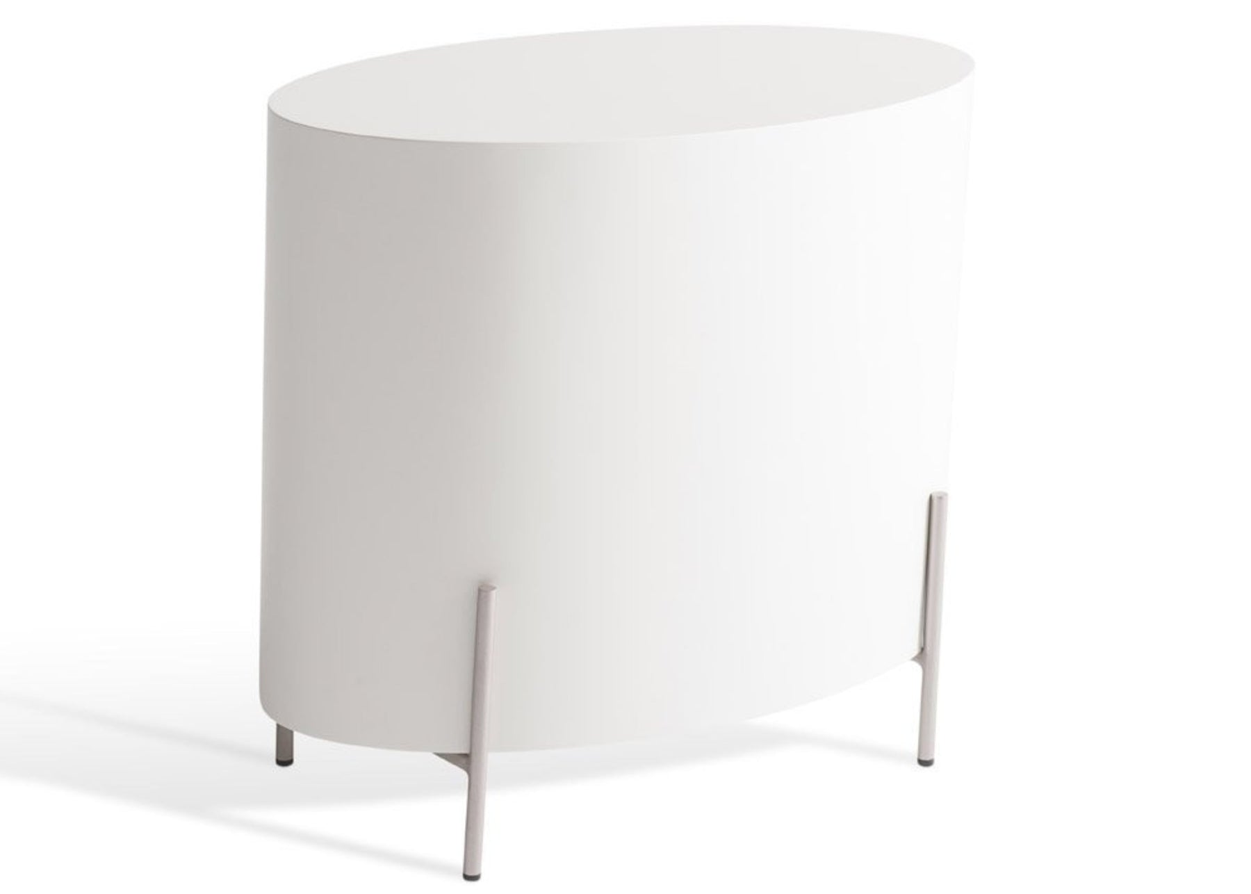 Mesa de Cabeceira Oval Leka
