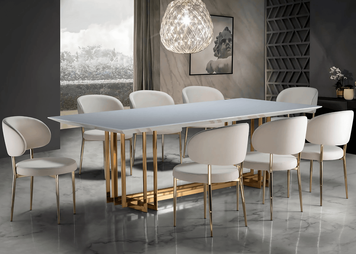 Conjunto de Jantar Mesa Conde e 8 Cadeiras Doralt I