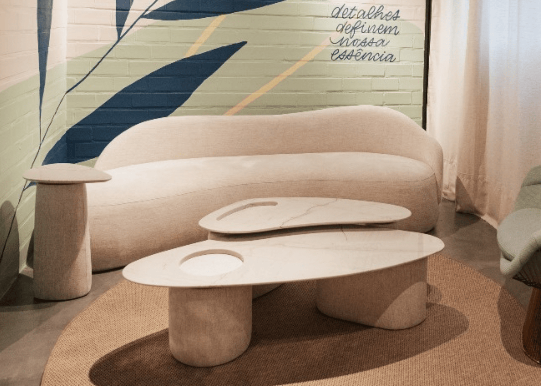 Mesa de Centro Ágata em Mármore