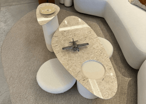 Mesa de Centro Ágata em Mármore