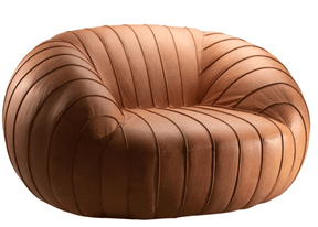 Poltrona Guida Couro Natural