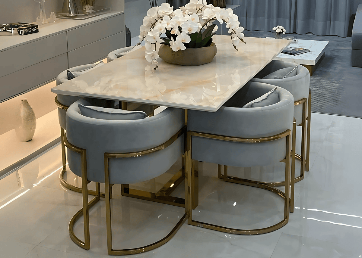 Conjunto de Jantar Mesa Eldorado e 06 Poltronas Eldorado