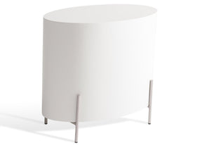 Mesa de Cabeceira Oval Leka