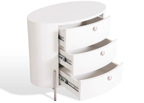 Mesa de Cabeceira Oval Leka