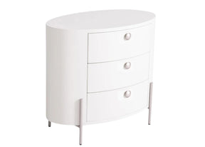Mesa de Cabeceira Oval Leka