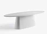 Mesa De Jantar Oval Glass