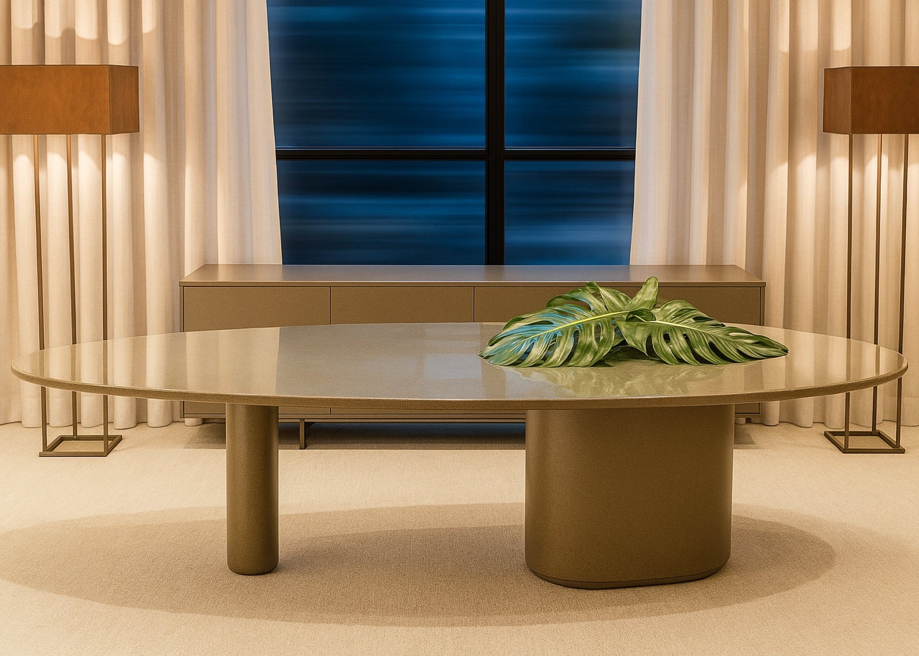 Mesa de Jantar Orgânica Royal