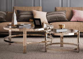 Conjunto Mesas de Centro Redonda Veneza Slim