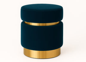 Puff Redondo Dourado
