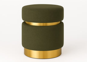 Puff Redondo Dourado